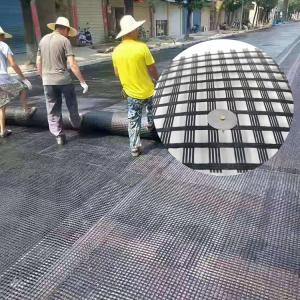 China Industrial Design Style 100KN Glass Fiber Geogrid Reinforce Driveways Highways and Roads wholesale