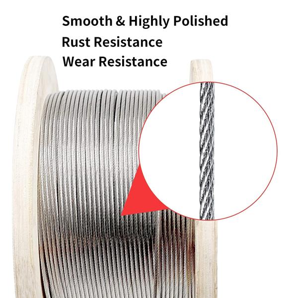 7X19 Galvanized Aircraft Cable Flexible Steel Wire Rope OEM Accpetable with AiSi Standard