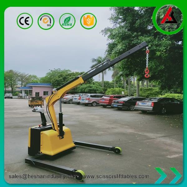 Quality Movable Electric Floor Crane Floor Mounted Rotate 360 Degree Industrial 1 Ton load for sale