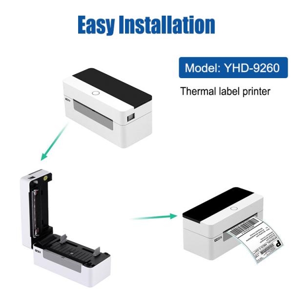 YHD-9260 Barcode 110mm Thermal Printer Desktop Bluetooth USB Thermal Label Printer