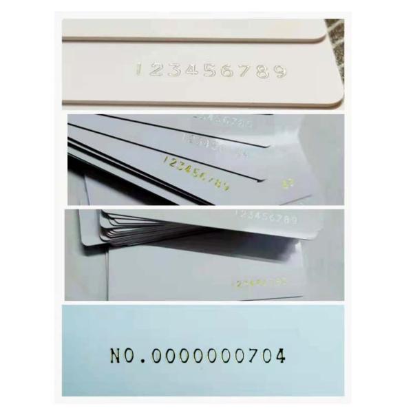 Fully Auto Plastic Card Hot Foil Stamping Machine For Single Line Sequential Number