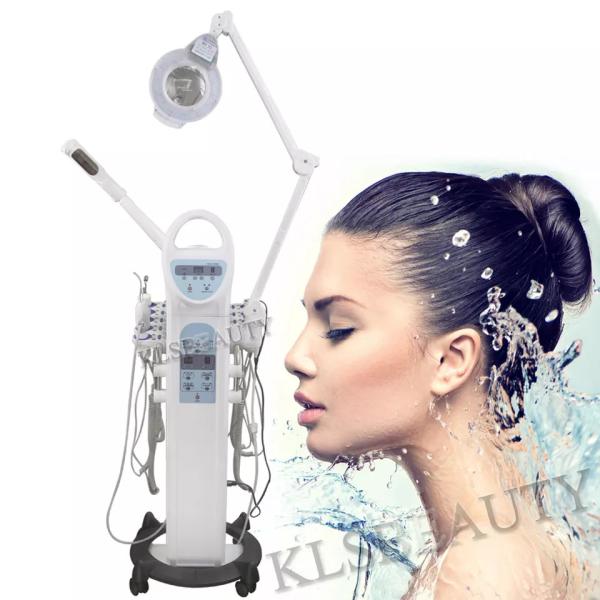 Quality 9 In 1 Skin Dermabrasion Machine Hot Facial Steamer Scrubber Micro Current for sale