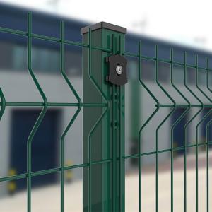 China Anti Climb Curved 3d Wire Mesh Fence Green Pvc Coated wholesale