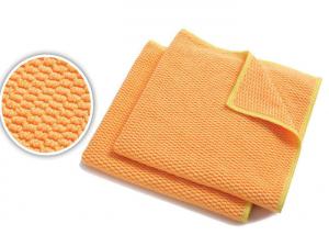 China Superpol Structure Microfiber Cleaning Cloth Orange Kitchen Cleaner Cloth on sale