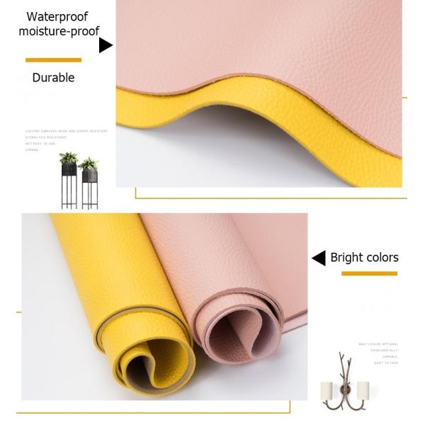 Spot custom pu leather fabric 1.8mm imitation leather lychee pattern PU leather belt handbag luggage fabric