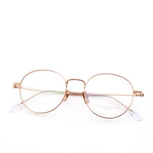 China Round Optical Frames Pure Titanium Frame Glasses Elasticity 88211 wholesale