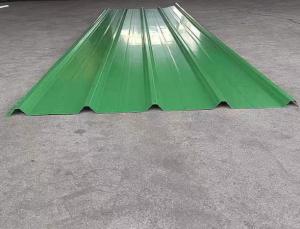 China 0.6mm Corrugated Steel Sheet White Green SGCC For Roofing Sheets wholesale