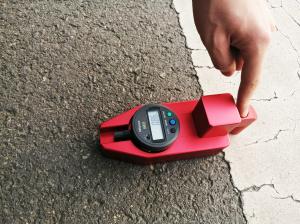 China Red Pavement Markings Thickness Checking Gauge Dry Battery wholesale