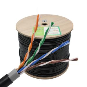 China UV Resistance Cat5e Network Cable Outdoor UTP 24AWG Copper Wire wholesale