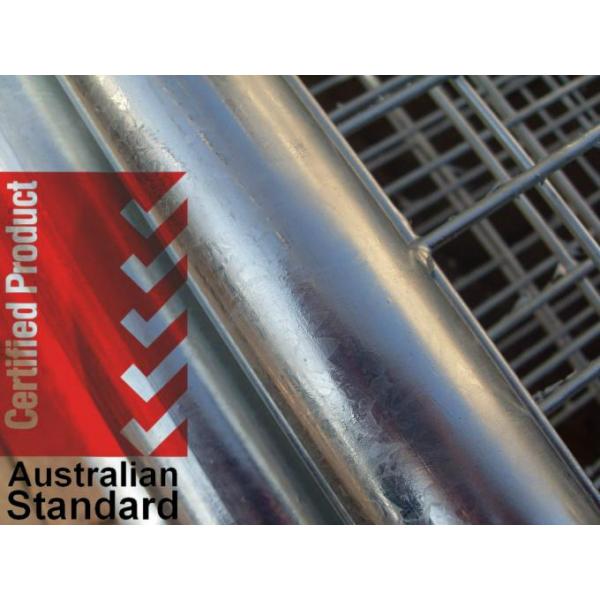 84 microns hot dipped galvanized temporary fence panels HDG after fabericated 2100mm*2400mm panels