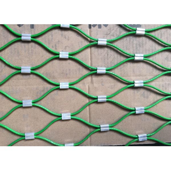 Softly Flex Decorative Wire Mesh Fencing , PVC / Nylon Woven Rope Mesh