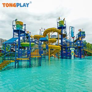 China OEM ODM Fiberglass Playground Slide Water Play Equipment 500kg Capacity wholesale