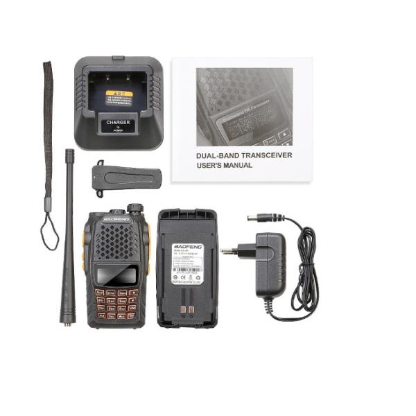 UV 6R Dual Band Two Way Radio VHF / UHF 136-174/400-520 Transceiver