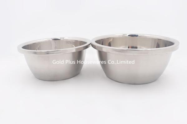 Quality 24cm  Kitchen vegetables wash basin thickness 304 stainless steel mixing bowl wash clothes bathroom basins for sale