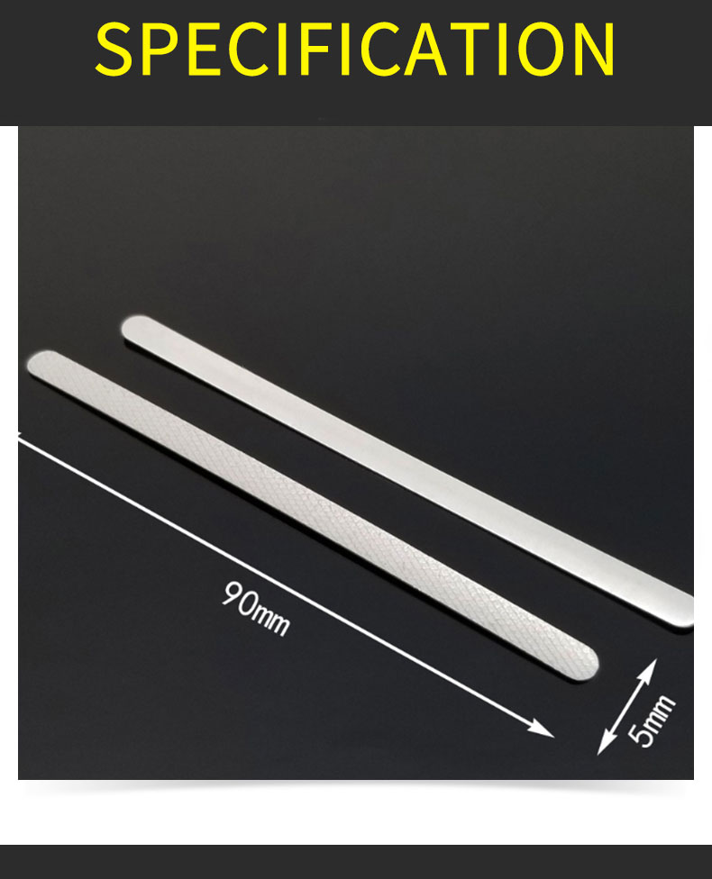 low MOQ 100 PCS metal nose bridge bar for face protective factory direct sale custom Aluminum nose bridge