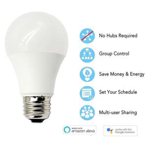 PC Lamp Body Wireless Led Light Bulb , Wifi Controlled Light Bulb E27 Base Type