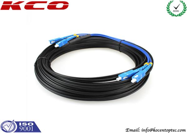 Quality SC / UPC To SC / UPC FTTH Single Mode Duplex Fiber Optic Patch Cord for sale