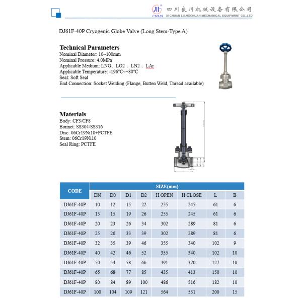 Cryogenic Globe Angle Valves For LNG LOX LIN LAr CO2 for cryogenic tank -196