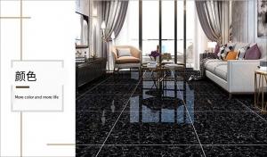 China Double Layer Polished Ceramic Floor Tiles Black And White 600*600mm wholesale