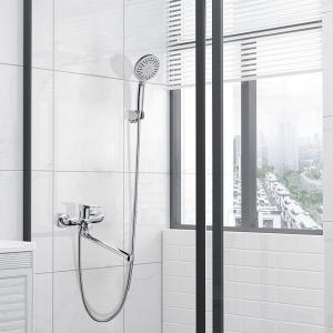 China OEM Surface Plating Bathroom Shower Taps Matte Black Chrome on sale
