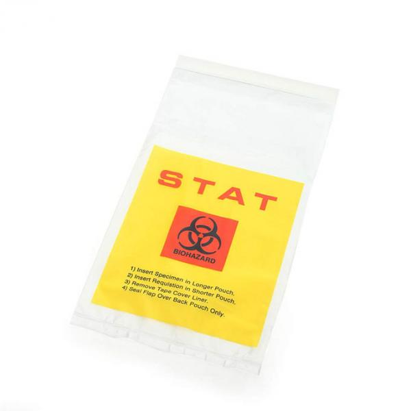 Factory Supplying medical packaging with k Biohazard 4 Layer Specimen Transport bag