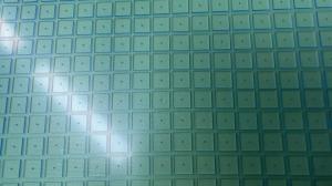 Quartz / Borosilicate UV Glass Plate Punching Holes 4.4 X 4.4 X 0.5mmt