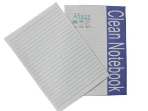 100% Virgin Pulp Cleanroom Paper Notebook Stapled Ruled Line / Graph Line