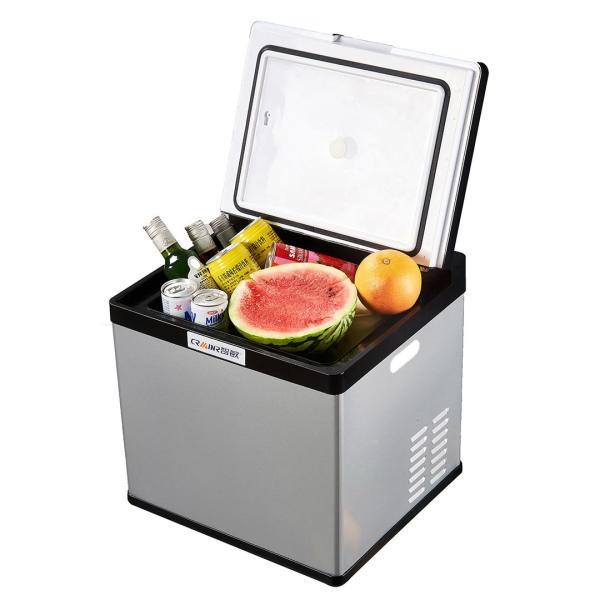 Quality 28L Portable Car Cooler Fridge With Trolley Handle And Anti - Vibration Design for sale
