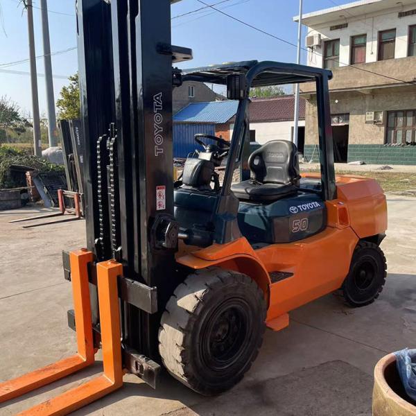 5 Ton Used Diesel Forklift 5000KG Load Capacity Toyota Forklift 3.5 Ton