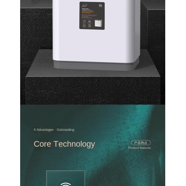 Living Room Home Kitchen Automatic Storage Bin with Lid Factory Wholesale Smart Sensor Stainless Steel Trash Can