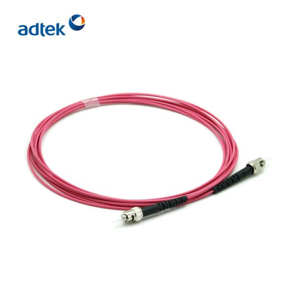 ST-ST Simplex Fiber Optic Patch Cord 3.0mm OM4 Optical Jumper Cable 3M PVC/LSZH