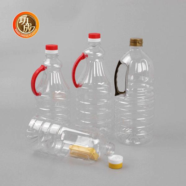 Quality Peanut Oil Plastic Condiment Bottles PET Transparent Plastic Soy Sauce Bottle for sale