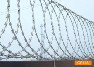 China BTO-22 Galvanized Razor Wire Coils Concertina Barbed Wire wholesale