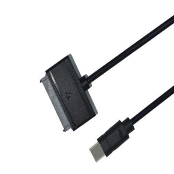 Quality Black 20cm Usb C To Sata Adapter Cable Sata Power Extender Cable for sale