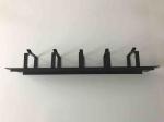 Five Ring Horizontal Cable Manager Metal Type 2U Height 19 Inch For Internet