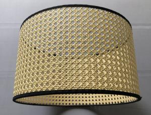 China PVC Inner Rattan Drum Lamp Shade on sale