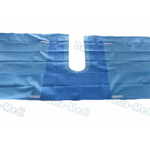 U Drape , U Split Surgery Disposable Surgical Drapes With 5cm Adhesive Tape And Tube Holders