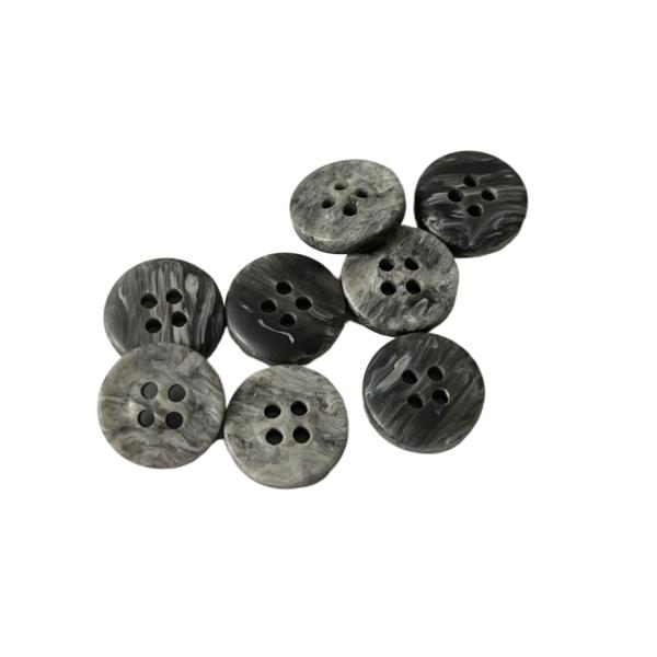 ODM / OEM Faux Marble Polyester Button 17L Four Hole Button