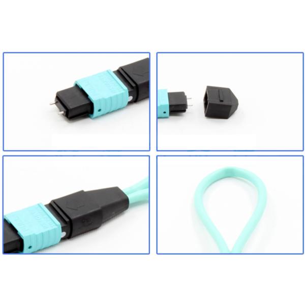 Mono Mode MPO MTP Fiber Optic Loopback Cable / Plug for Cable Testing