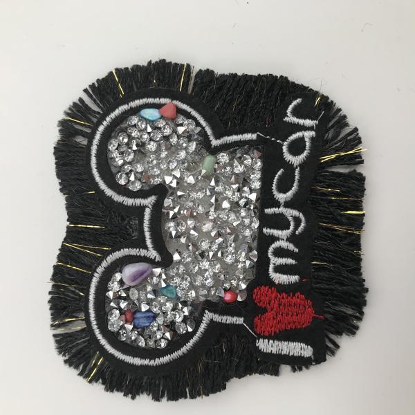 Delicate Rhinestone Applique Patches Large Size Any Shape Available