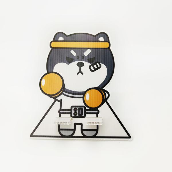 SGS Mobile Stand Corrugated Display Board Anti Collision OEM