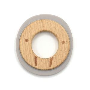 Buy cheap Grey Walrus Shaped Silicone Beech Wooden Teething Rings BPA Free from wholesalers