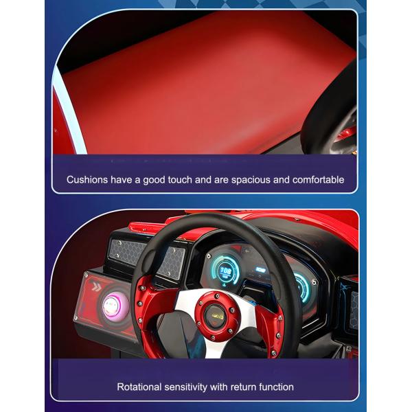 Coin Operated Car Games 3d Racing Machine Customized High Profit