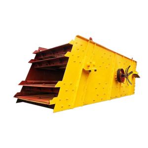 China Building Materials Rectangular Vibrating Screen Machine With Circular Motion wholesale