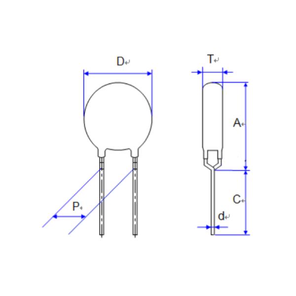 TVR Series Y Kink Lead Type Zinc Oxide Varistor For High Surge Protection