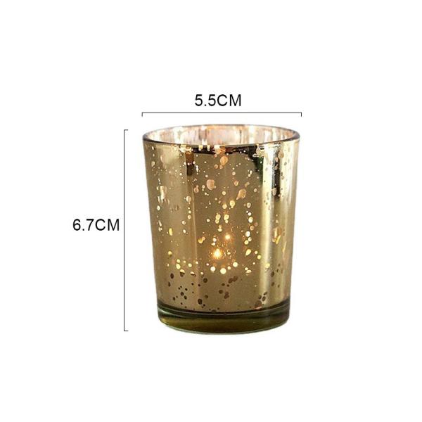 B2B Electroplated Christmas Candle Jars: Bulk Order, Custom Design, Shatter-Resistant for Candle Brands