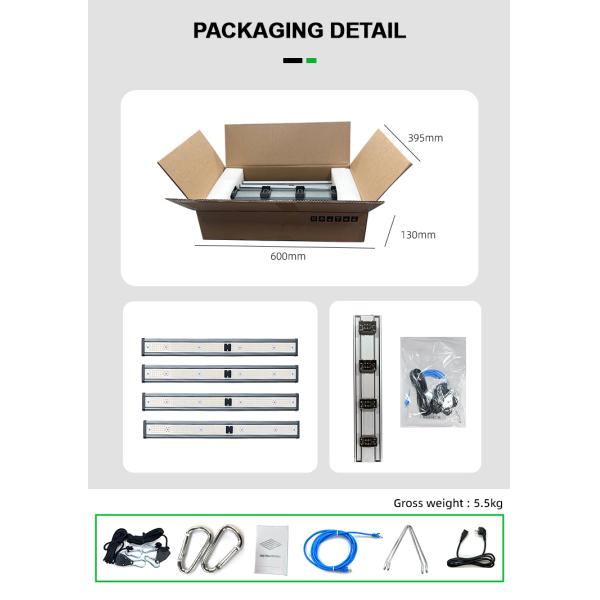 240W Full Spectrum Detachable LED Grow Light Fixtures 3000K 6500K 660Nm Red