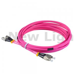 China 100G data transmission FC to FC Multimode Duplex Fiber Patch Cord OM4 Cable wholesale