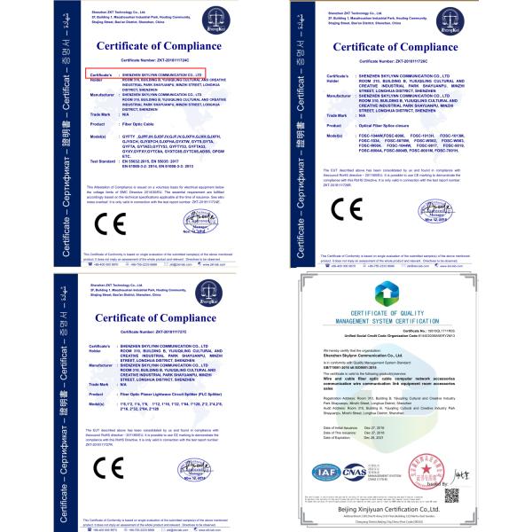 FTTH 1 Core Fiber Optic Cable 500m 5.0mm Double Sheath 4.6mm 6.0 G657A2