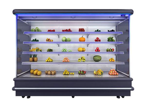 Quality Digital Controller Supermarket Fridge Fruit And Vegetable Open Display Cooler Remote System for sale